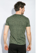 Футболка мужская темный принт 168F020 хаки