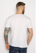 Мужская хлопковая футболка 627F012 белый