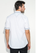 Рубашка мужская с контрастным ободком на воротнике 50P041 белый