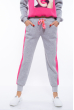 Спортивный костюм (свитшот, брюки) 120P617 серо-розовый