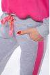 Спортивный костюм (свитшот, брюки) 120P617 серо-розовый