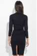 Платье женское приталенное, длинное 275V001 черный