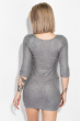 Платье женское с V-образным вырезом на спине 64PD314-1 серый