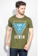 Футболка мужская крупный принт 168F034-4 хаки Футболка мужская крупный принт 168F034-4 хаки