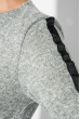 Платье женское рукав три четверти 69PD1054 светло-серый меланж