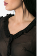 Блузка женская с рюшами  72PD150-1 черный