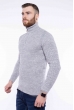 Кофта с воротом на молнии 609F66 серый