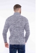 Кофта с воротом на молнии 609F66 черно-белый