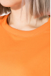 Свитшот женский с надписями на рукавах 82PD953 оранжевый