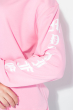 Свитшот женский с надписями на рукавах 82PD953 розовый (светлый)