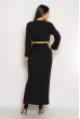 Платье декорированное пуговицами 640F002 черный