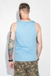Майка мужская с ярким принтом 184F005-3 голубой