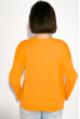 Свитшот женский, с принтом на груди 32P053 оранжевый