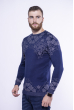 Стильный мужской свитер 129P4062 синий