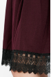 Платье женское с кружевом на подоле 69PD943 марсала