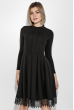 Платье женское с кружевом на подоле 69PD943 черный