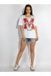Футболка oversize женская 85F082-3 белая белый