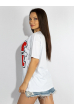 Футболка oversize женская 85F082-3 белая белый