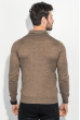 Пуловер мужской в полоску 50PD394 коричнево-черный