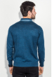 Пуловер мужской в полоску 50PD394 сине-голубой