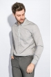 Рубашка классическая светлая 333F013 серый