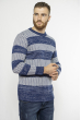 Стильный мужской свитер 85F334 синий / стальной