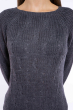 Свитер женский удлиненный  610F005 темно-серый