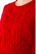 Свитер вязанный 32P3704-1 красный