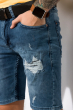 Стильные джинсовые шорты 158P0420 светло-синий