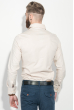 Рубашка мужская однотонная, с декором на груди 50PD0011-1 бежевый