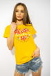 Стильная женская футболка 85F283 желтый