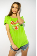 Стильная женская футболка 85F283 салатовый
