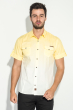 Рубашка мужская градиент 50P022 желто-белый