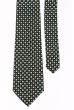 Галстук мужской блестящий, принт «Квадрат» 50PA0006-4 черный-серебро
