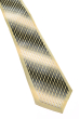 Галстук мужской принт «Волна» 50PA0011 желто-серый