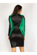 Платье черно-зеленое 265P9428 черно-зеленый