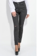Брюки женские с порезами  282F007 графит