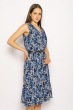 Платье с цветочным принтом 220PELK701 синий