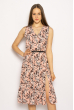 Платье с цветочным принтом 220PELK701 розовый