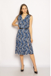 Платье с цветочным принтом 220PELK701 синий