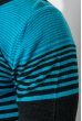 Джемпер мужской комбинированный узор 50PD433 грифельно-голубой