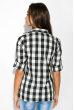 Рубашка женская 120P438-2 черно-серый