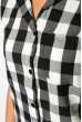 Рубашка женская 120P438-2 черно-серый