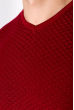 Пуловер 267F1198 бордовый