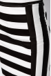 Классическая юбка в полоску 120PSE012-2 черно-белый