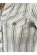 Рубашка женская 257P042 серо-белый