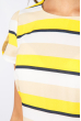 Платье женское в полоску, светлое 964K003 желто-бежевый
