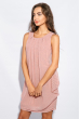 Платье женское повседневное, легкое 964K006 розово-бежевый