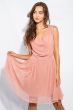 Платье женское летнее, воздушное 964K007 бежево-розовый