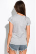 Модная женская футболка 155P006 серый меланж